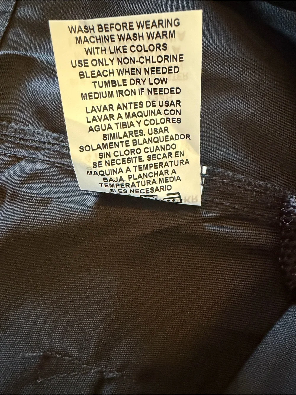Cherokee Black Drawstring Cargo Pocket Pants Healthcare Uniform